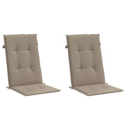 Vidaxl Gartenstuhl Kissen 2 ST High Rücken 120x50x3 cm Stofftaupe - afbeelding 3