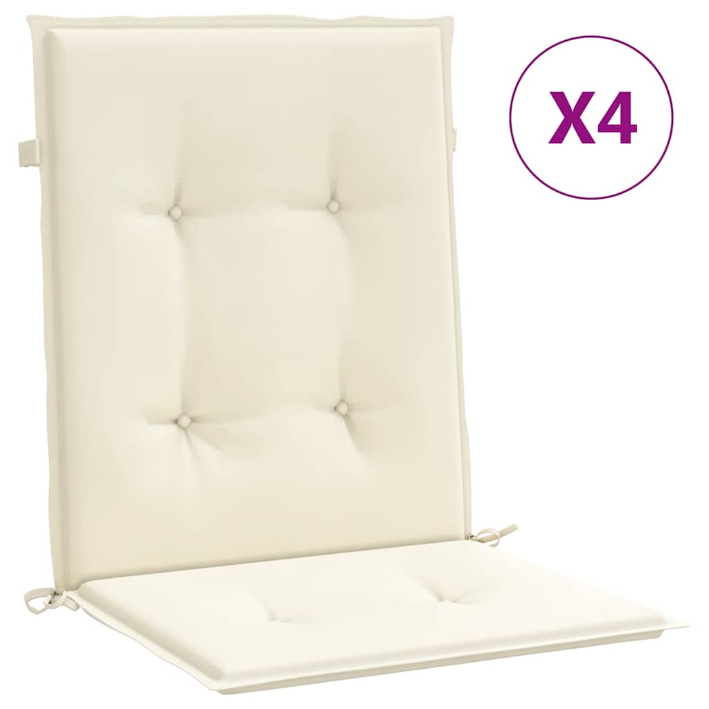 Vidaxl Gartenstuhl Kissen unterer 4 -Stk 100x50x3 cm Oxford Stoffanthrazit