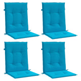 Vidaxl Gartenstuhl Kissen unter 4 -stpus 100x50x3 cm Oxford Fabric Blau - afbeelding 3