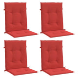 Vidaxl Gartenstuhl Kissen unter 4 -pcs 100x50x3 cm Oxford Stoff rot - afbeelding 3