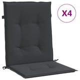 Vidaxl Gartenstuhl Kissen unterer 4 -Stcs 100x50x3 cm Oxford Stoff schwarz - afbeelding 2