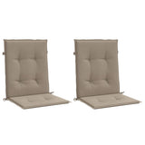 Vidaxl Gartenstuhl Kissen unterhalb des Rückens 2 ST 100x50x3 cm Oxford Stofftaupe - afbeelding 3