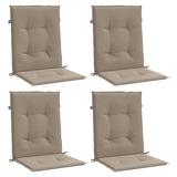 Vidaxl Gartenstuhl Kissen unter 4 -köpfiger 4 -Stk 100x50x3 cm Oxford Stofftaupe - afbeelding 3