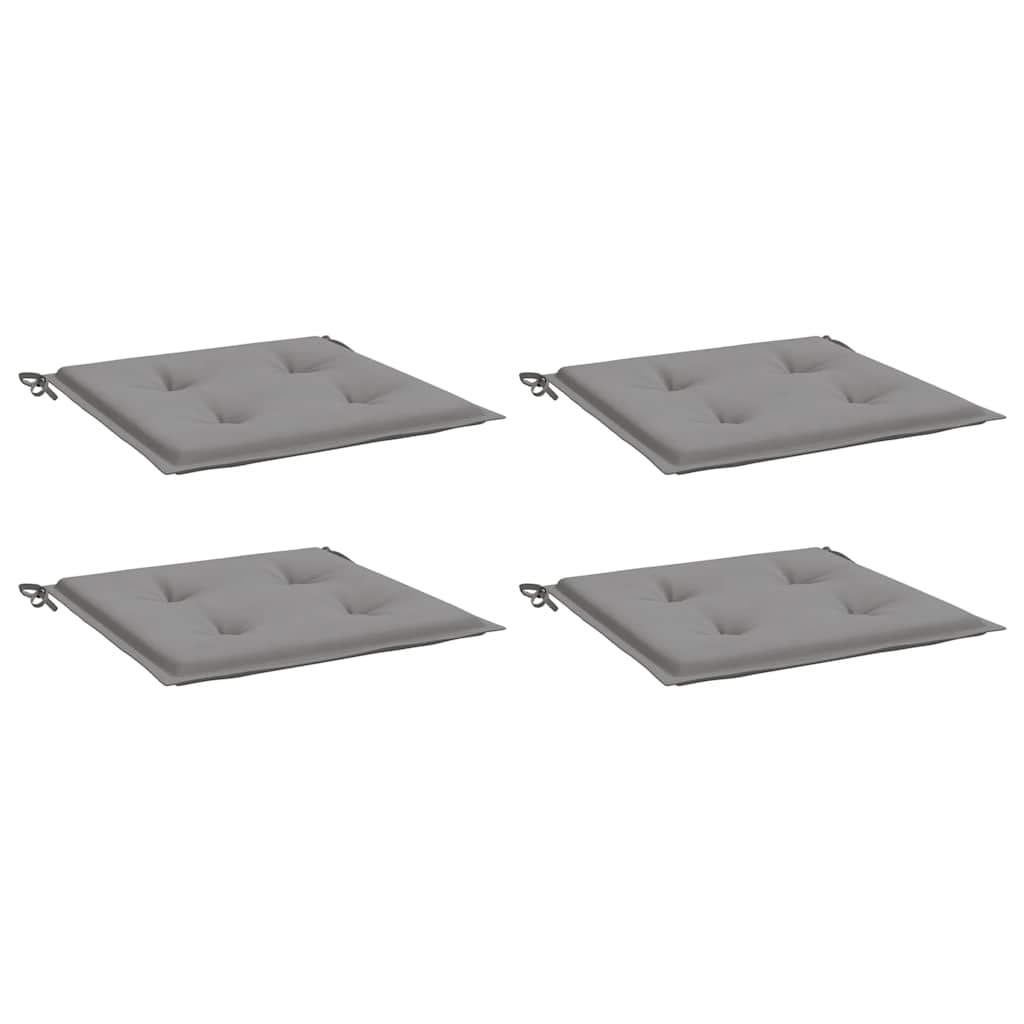 Vidaxl Gartenstuhl Kissen 4 Stcs 40x40x3 cm Oxford Stoff grau