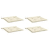 Vidaxl Gartenstuhlkissen 4 Stcs 40x40x3 cm Oxford Stoff Crème -Colored