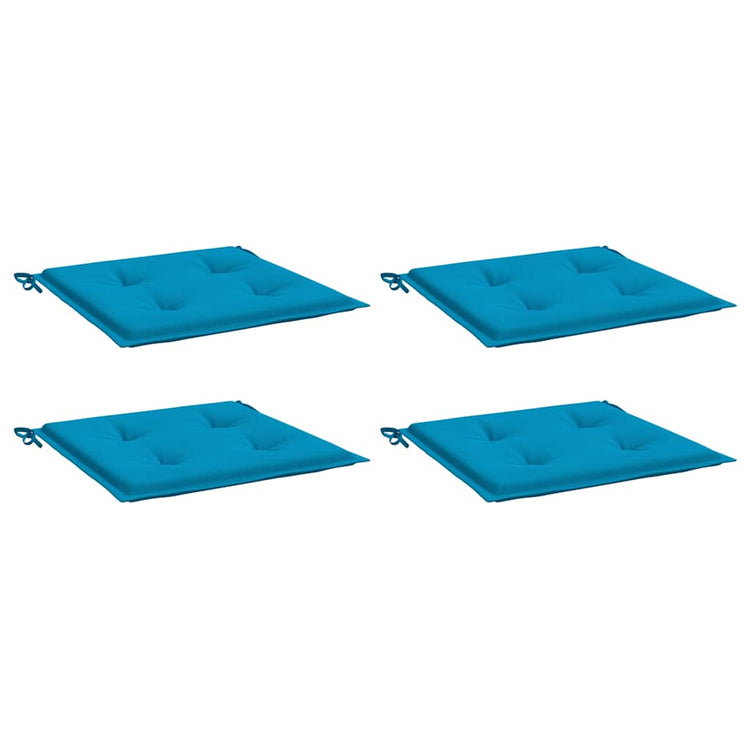 VidaXL Gartenstuhlkissen 4 Stück 40x40x4 cm Oxford-Stoff blau
