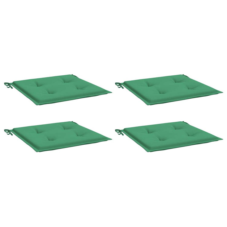 Vidaxl Gartenstuhl Kissen 4 ST 40x40x3 cm Oxford Stoff grün