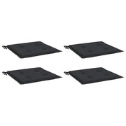 Vidaxl Gartenstuhl Kissen 4 ST 40x40x3 cm Oxford Stoff schwarz - afbeelding 3