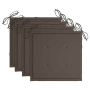 Vidaxl Gartenstuhl Kissen 4 Stcs 40x40x3 cm Oxford Stofftaupe - afbeelding 3