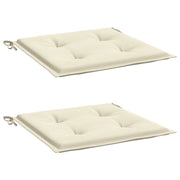 Vidaxl Gartenstuhl Kissen 2 ST 50 x 50 x 3 cm Oxford Stoff Crème -Colored - afbeelding 3