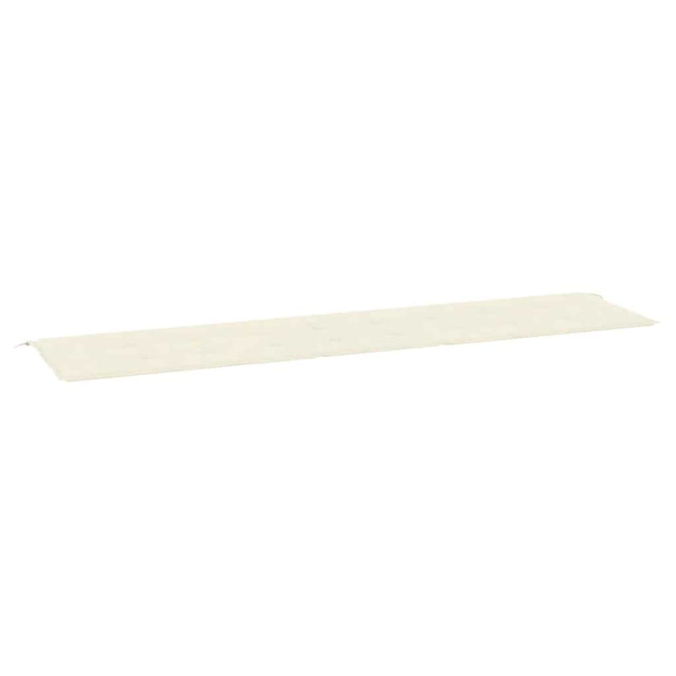 Vidaxl Garden Bench Kissen 200x50x3 cm Oxford Stoff Crème -Colored