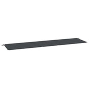 Vidaxl Gartenbank Kissen 200x50x3 cm Oxford Stoff schwarz - afbeelding 2