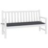 Vidaxl Gartenbank Kissen 200x50x3 cm Oxford Stoff schwarz