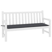 Vidaxl Gartenbank Kissen 200x50x3 cm Oxford Stoff schwarz - afbeelding 3