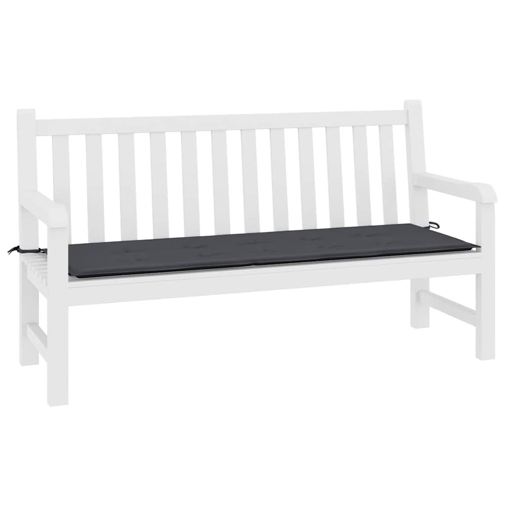 Vidaxl Gartenbank Kissen 200x50x3 cm Oxford Stoff schwarz