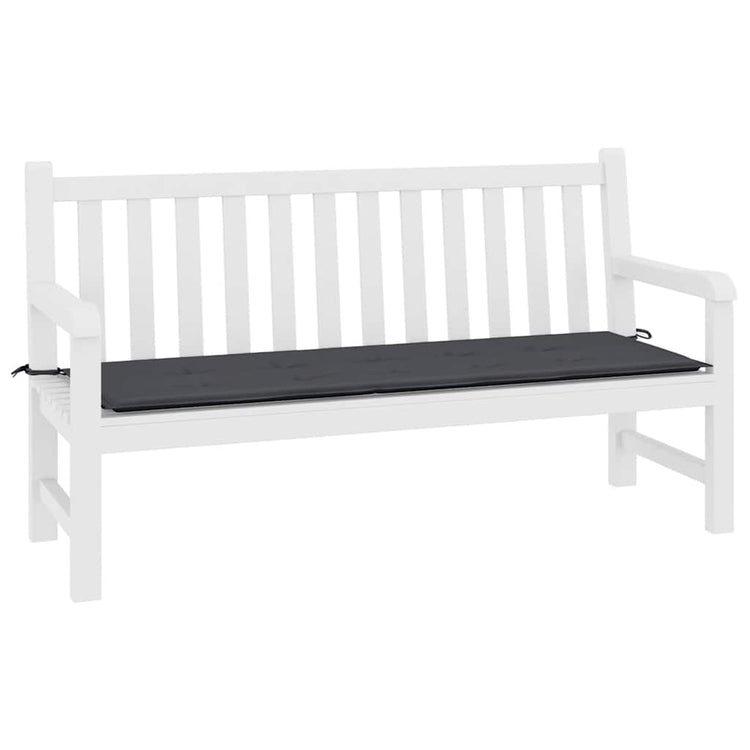 Vidaxl Gartenbank Kissen 200x50x3 cm Oxford Stoff schwarz
