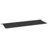 Vidaxl Garden Bench Kissen 150x50x3 cm Oxford Stoff schwarz