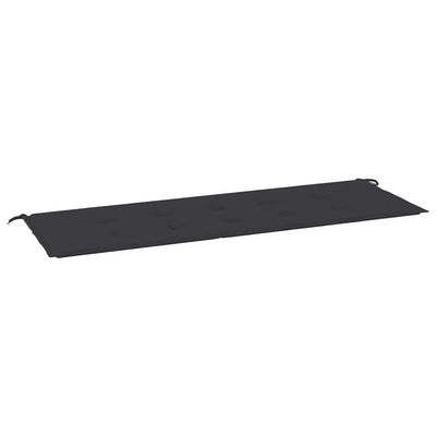 Vidaxl Garden Bench Kissen 150x50x3 cm Oxford Stoff schwarz