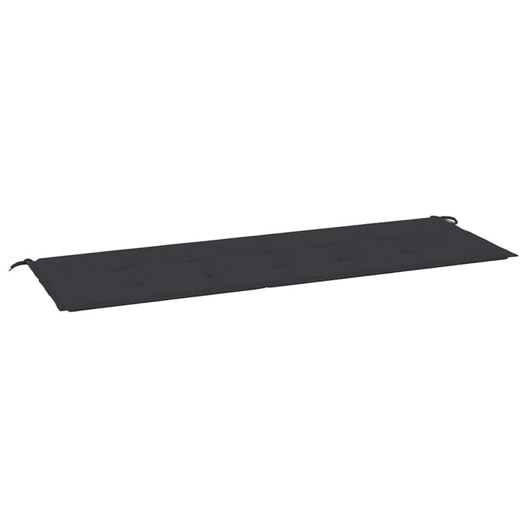 Vidaxl Garden Bench Kissen 150x50x3 cm Oxford Stoff schwarz