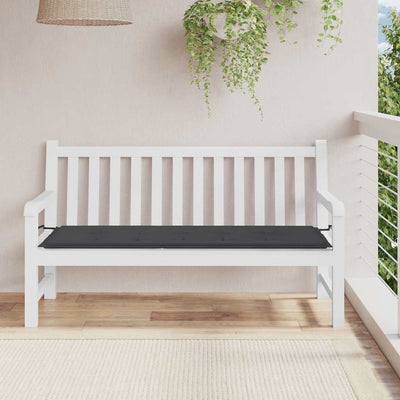 Vidaxl Garden Bench Kissen 150x50x3 cm Oxford Stoff schwarz