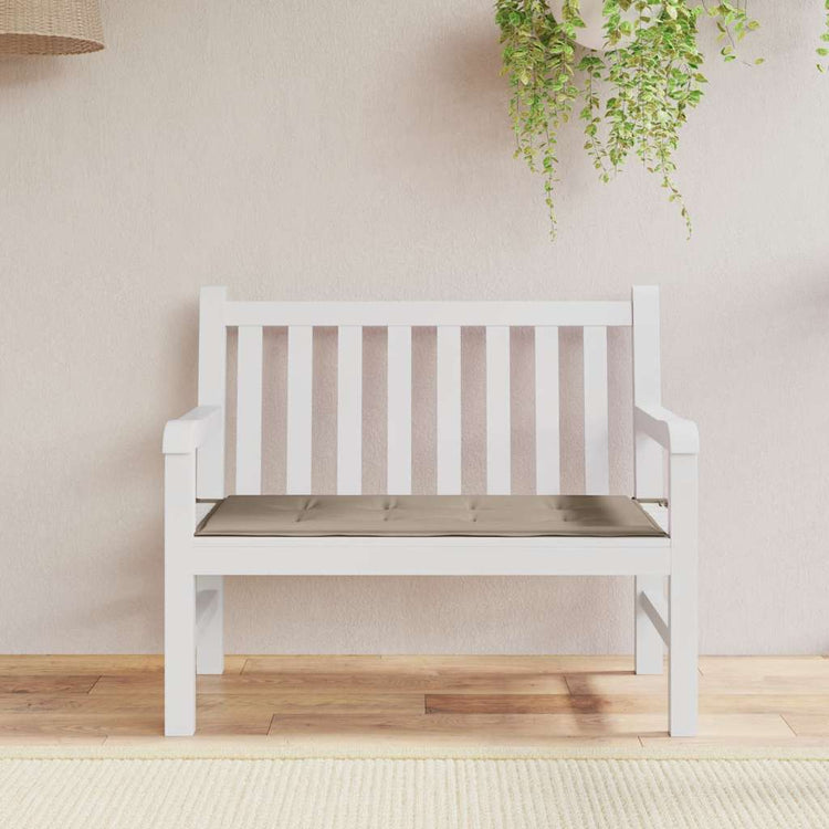Vidaxl Garden Bench Kissen 100x50x3 cm Oxford Stofftaupe