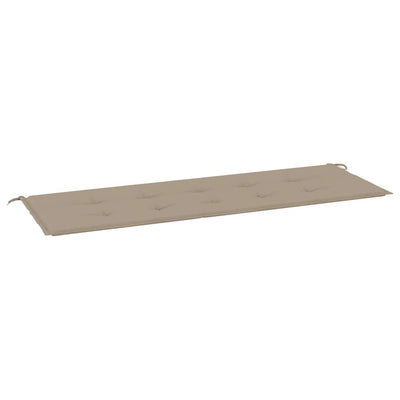 Vidaxl Gartenbank Kissen 150x50x3 cm Oxford Stofftaupe