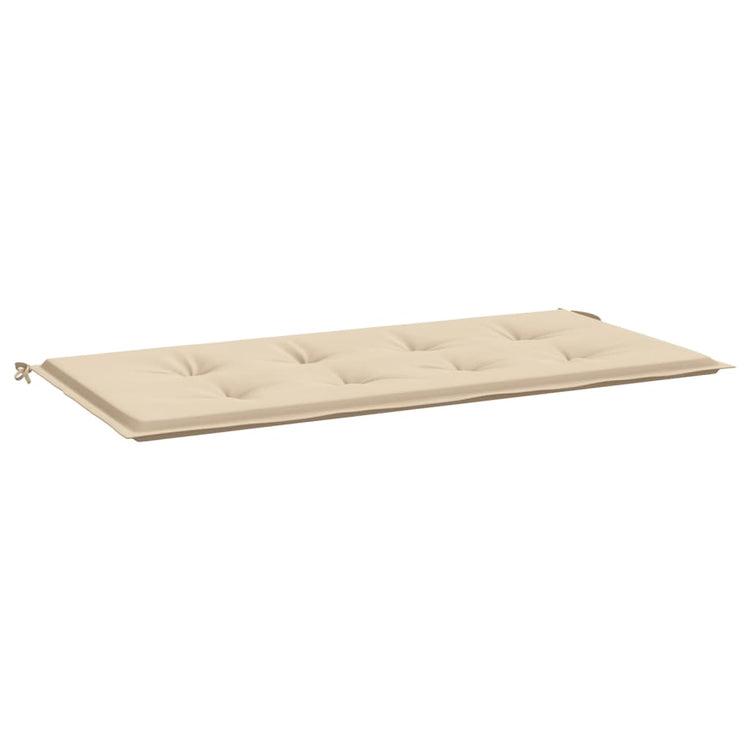 Vidaxl Garden Bench Kissen 120x50x3 cm Oxford Stoff Beige