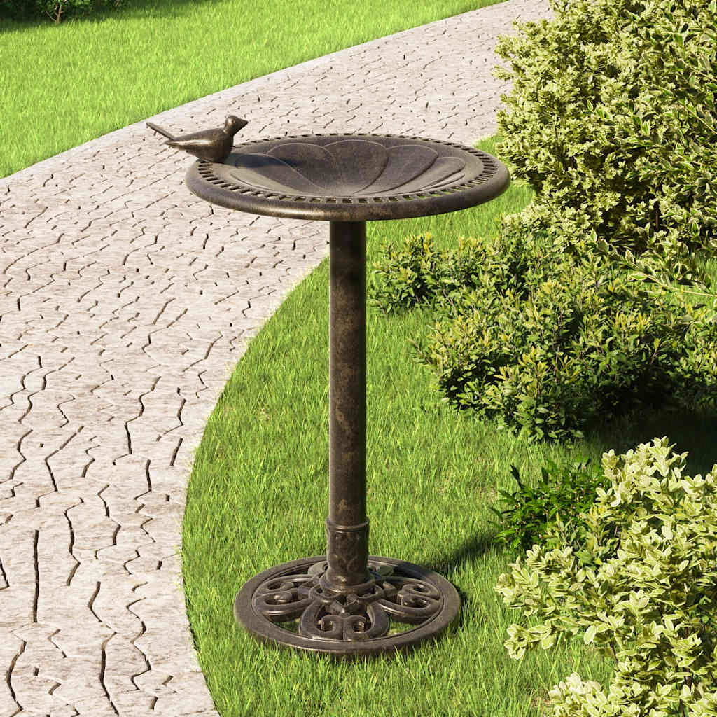 Vidaxl Vogelbad Plastikbronze