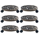 VIDAXL PANCEL WURLEYS 6 PCS 30 cm Kunststoffbronzefarbe