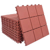 VIDAXL -Terrassenfliesen 10 Stcs 30,5 x 30,5 cm Kunststoffrot