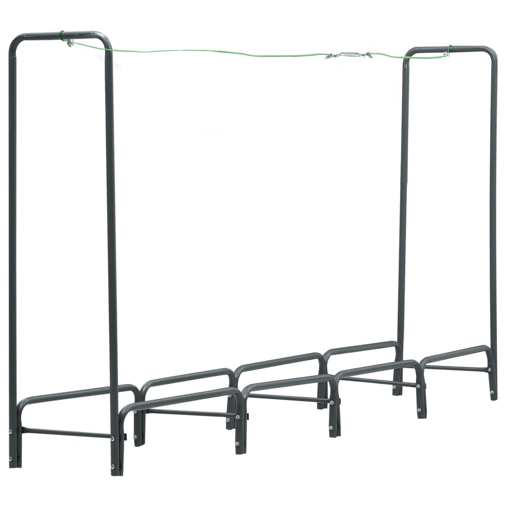 VIDAXL -Kamin 240x35x120 cm Stahlanthrazit