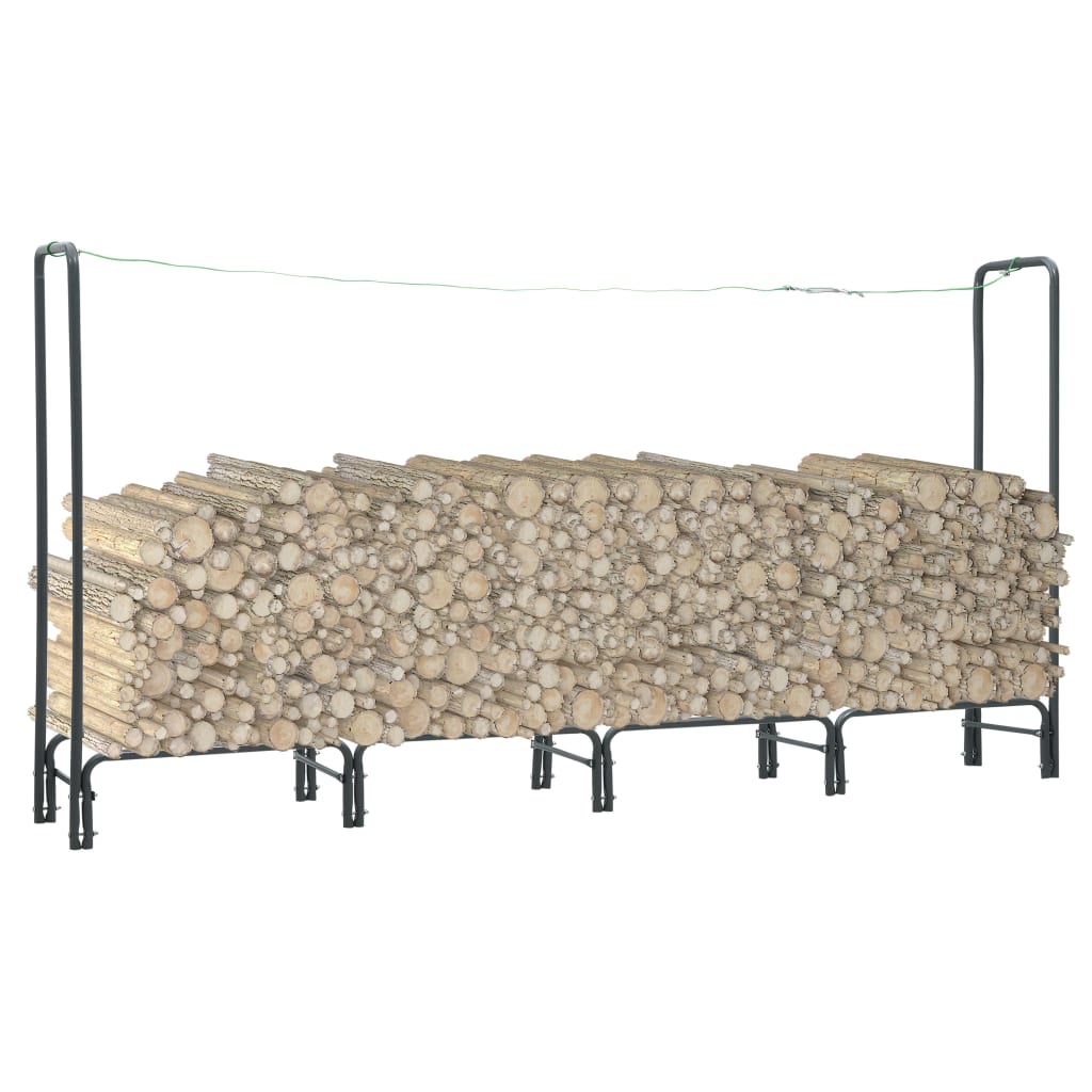 VIDAXL -Kamin 240x35x120 cm Stahlanthrazit