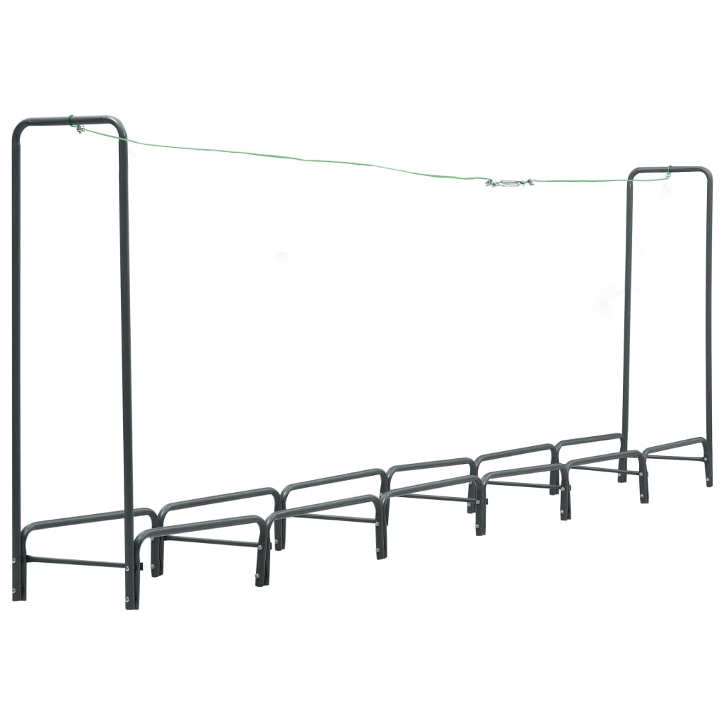VIDAXL -Kamin 360x35x120 cm Stahlanthrazit