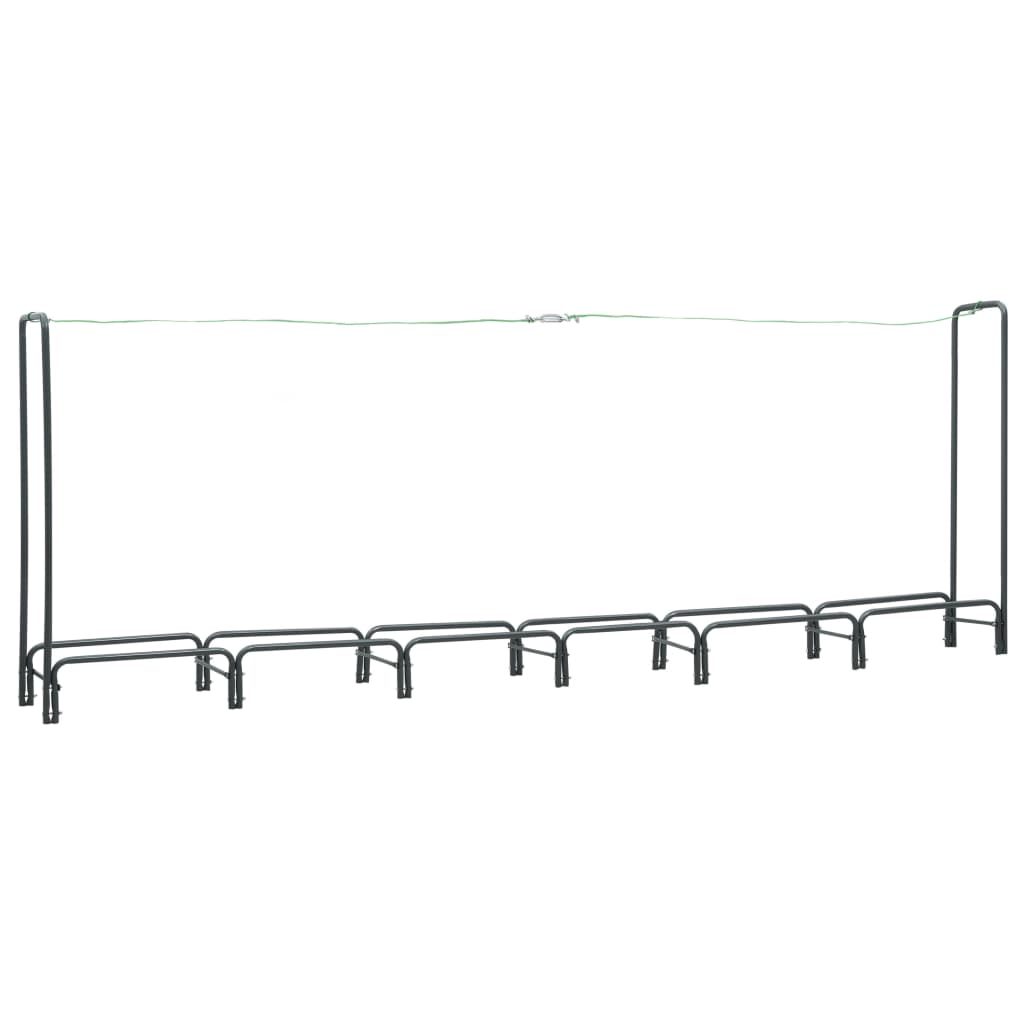VIDAXL -Kamin 360x35x120 cm Stahlanthrazit