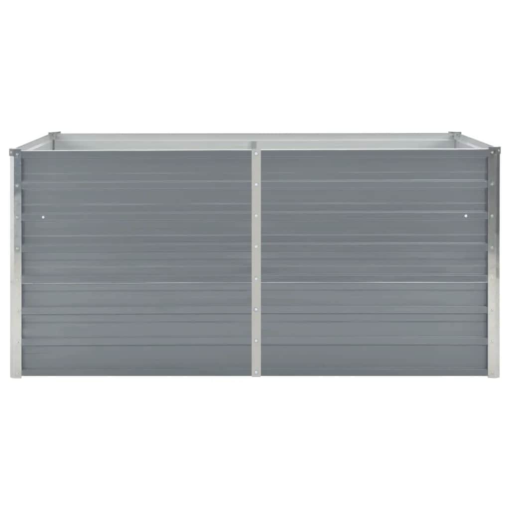 Vidaxl -Pflanzer erhöht 160 x 80 x 45 cm verzinkter Stahlgrau