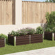 Vidaxl -Pflanzer erhöht 160 x 80 x 45 cm verzinkter Stahlbraun