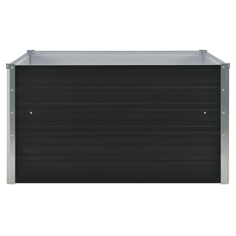 VIDAXL -Pflanzer vermehrte 100x100x45 cm verzinkter Stahl -Anthrazit