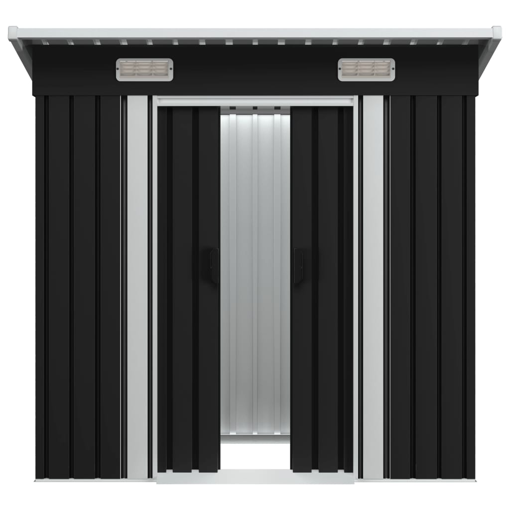 Vidaxl Gartenschuppenstahl Anthrazit