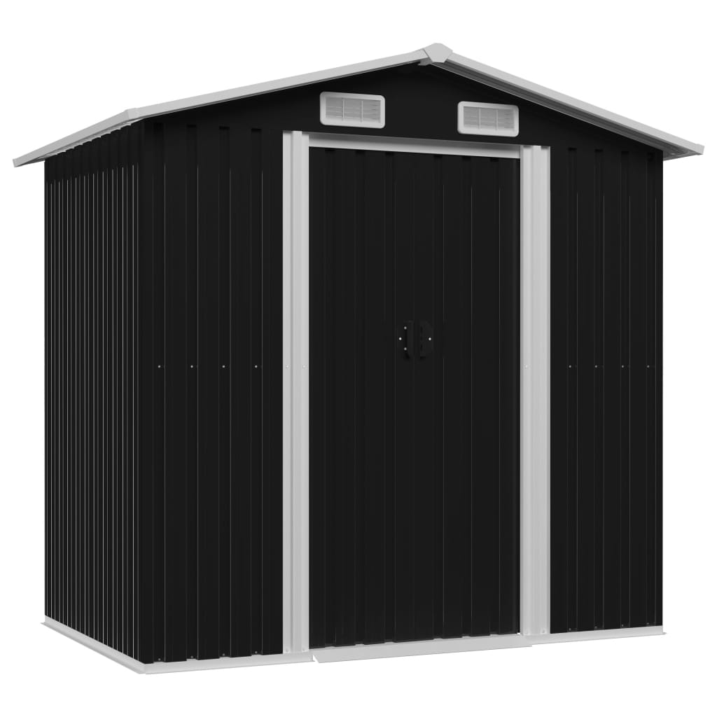 VIDAXL GARDE SHED 204X132X186 cm Stahl -Anthrazit