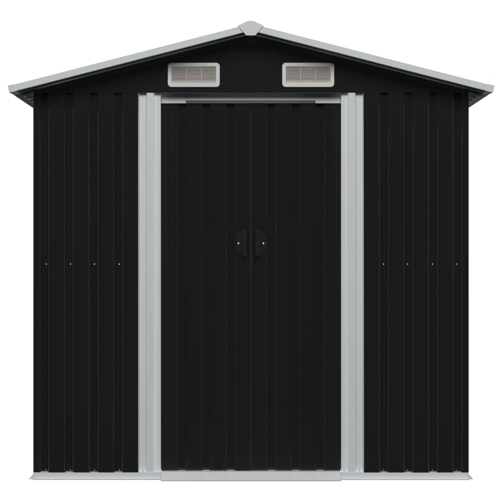 VIDAXL GARDE SHED 204X132X186 cm Stahl -Anthrazit