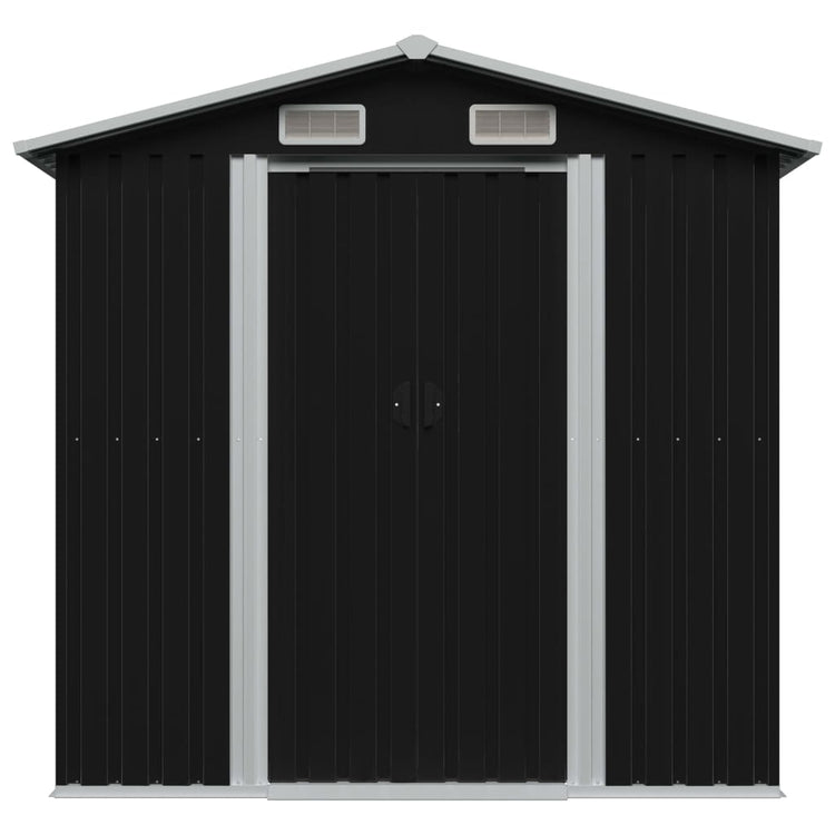 VIDAXL GARDE SHED 204X132X186 cm Stahl -Anthrazit