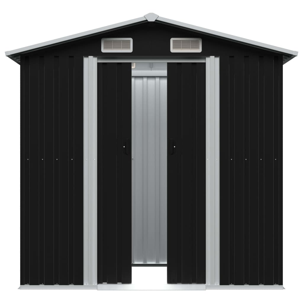 VIDAXL GARDE SHED 204X132X186 cm Stahl -Anthrazit