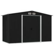 Vidaxl Garden Shed 257x205x178 cm Stahl Anthrazit - afbeelding 1