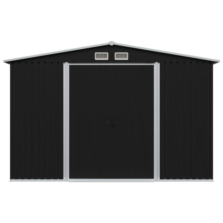 Vidaxl Garden Shed 257x205x178 cm Stahl Anthrazit