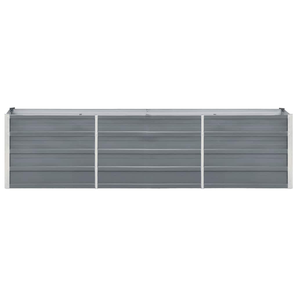 Vidaxl Pflanzer Einsatz 240x40x45 cm verzinkter Stahl grau