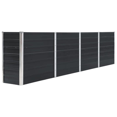 VIDAXL -Pflanzer eingefügt 320x40x77 cm verzinkter Stahl -Anthrazit