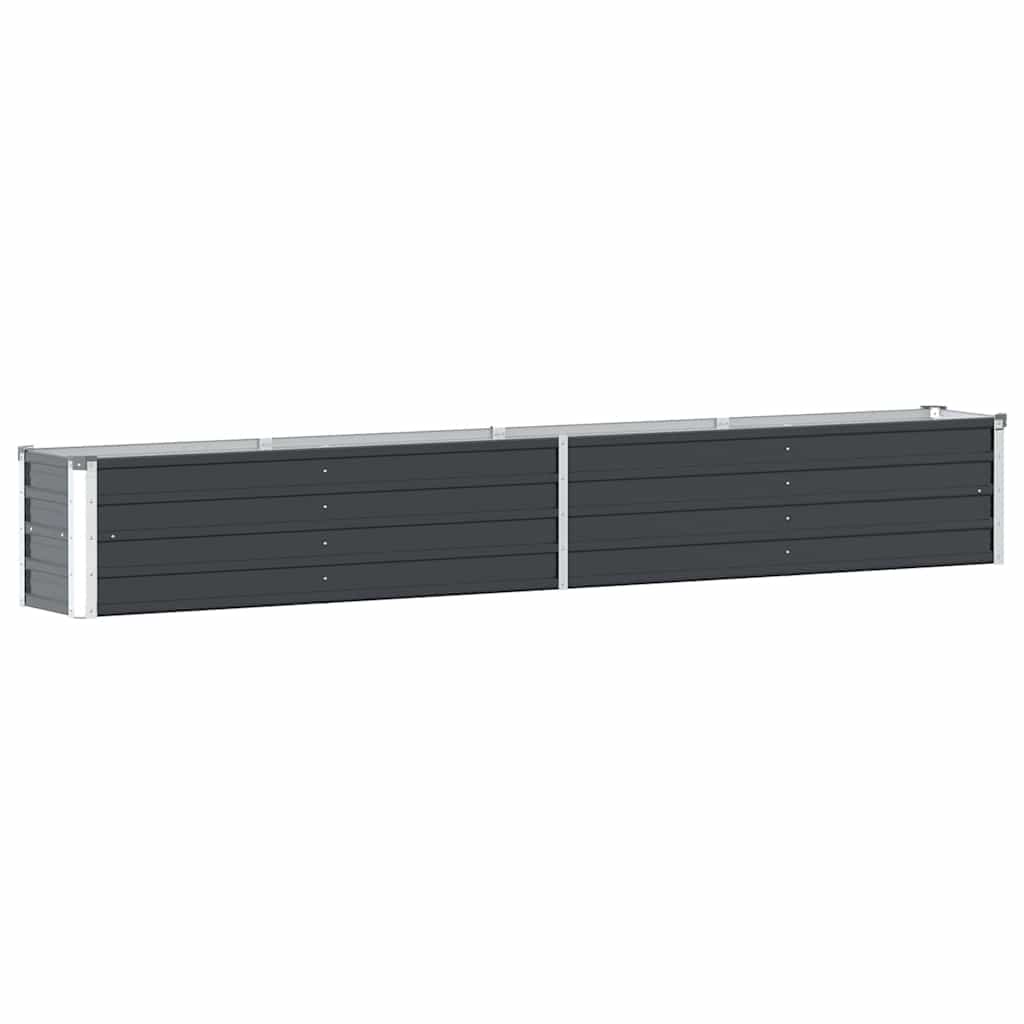 VIDAXL -Pflanzer eingefügt 320x40x45 cm verzinkter Stahl -Anthrazit