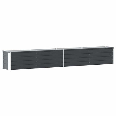 VIDAXL -Pflanzer eingefügt 320x40x45 cm verzinkter Stahl -Anthrazit