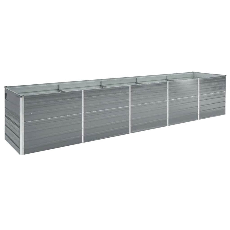 VIDAXL -Planungsbox 400x80x45 cm verzinkter Stahl grau