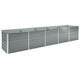 VIDAXL -Planungsbox 400x80x45 cm verzinkter Stahl grau
